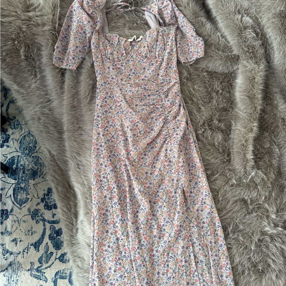 ASTR the Label Floral Midi Dress